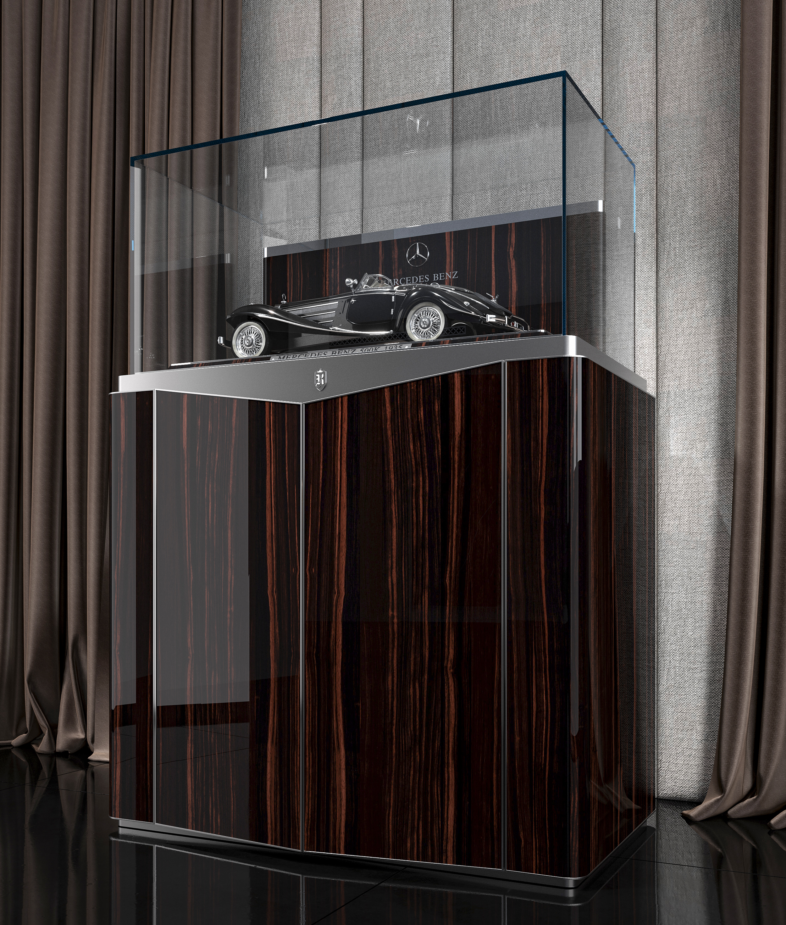 L'Écrin cabinet with Mercedes-Benz 500K 1935